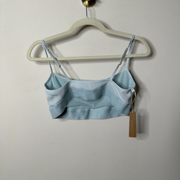 SKIMS Cotton Rib Scoop Bralette Frost Limited Edition Large NEW - Picture 5 of 7